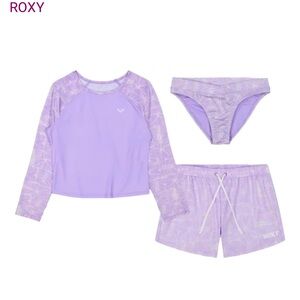 Roxy Youth Purple Swim Set
